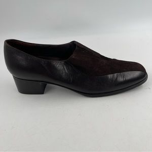Munro Women’s American Solano Brown Suede Leather Vamp Pumps - Size 7.5 N